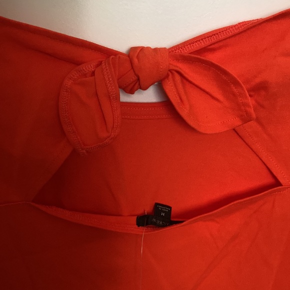 Jcrew long sleeve black mariner cloth t shirt orange women’s top size medium - Picture 4 of 4